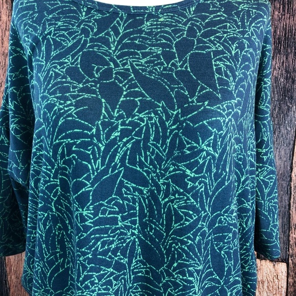 LuLaRoe Irma Tunic Blue Green XXS - Picture 2 of 7
